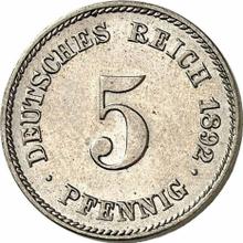 5 Pfennig 1892 F  