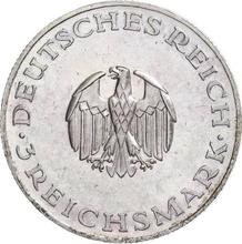 3 рейхсмарки 1929 G   "Лессинг"