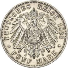 5 marcos 1893 E   "Sajonia"