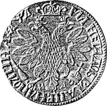 Poltina (1/2 Rubel) ҂АΨД (1704)    "Verziert"