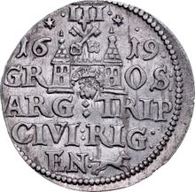 Trojak (3 groszy) 1619    "Riga"