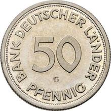 50 пфеннигов 1949 G   "Bank deutscher Länder"