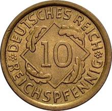 10 Reichspfennigs 1935 J  
