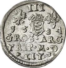 Trojak (3 groszy) 1584    "Lituania"