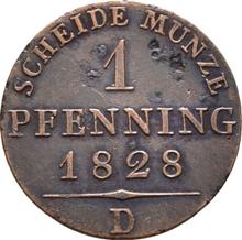1 Pfennig 1828 D  
