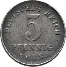 5 fenigów 1922 J  