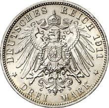3 марки 1911 J   "Гамбург"
