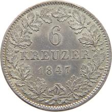 6 Kreuzer 1847   