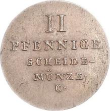 2 Pfennige 1822 C  