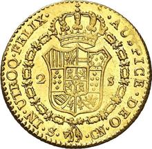 2 escudos 1803 S CN 