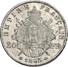 20 francos 1865 BB  
