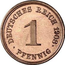 1 Pfennig 1908 E  