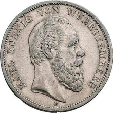 5 марок 1875 F   "Вюртемберг"