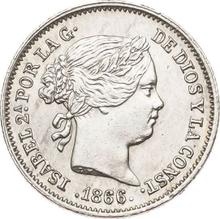 10 céntimos de escudo 1866   