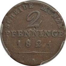 2 пфеннига 1821-1840 A  