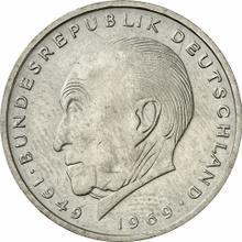 2 марки 1976 D   "Аденауэр"