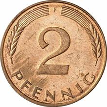 2 Pfennig 1991 F  