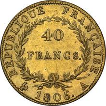 40 francos 1806 A  