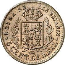 5 centimos de real 1861   