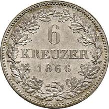 6 Kreuzer 1866   