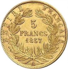 5 francos 1857 A  