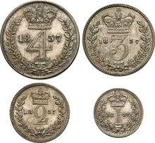 Coin set 1837    "Maundy"