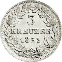 3 kreuzers 1852   