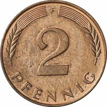 2 Pfennig 1989 F  