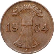 1 Reichspfennig 1934 J  