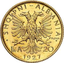 20 franga ari 1927 R   (Pruebas)