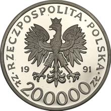 200000 Zlotych 1991 MW   "Leopold Okulicki"