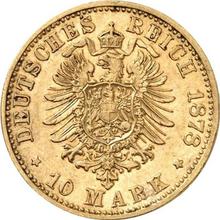 10 Mark 1878 E   "Sachsen"