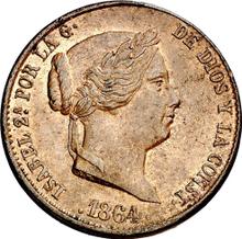 25 centimos de real 1864   