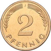 2 Pfennig 1958 J  