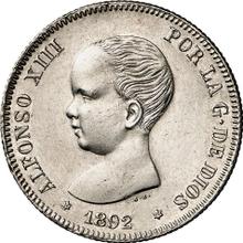 2 pesetas 1892  PGM 