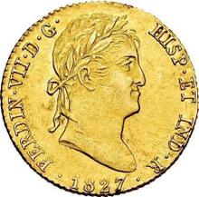2 escudo 1827 M AJ 