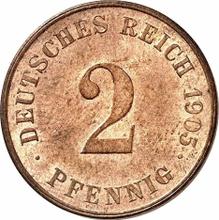 2 Pfennig 1905 J  