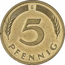 5 fenigów 1996 G  