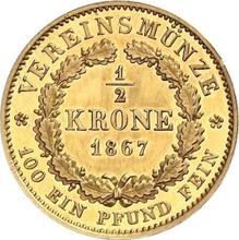 1/2 Krone 1867   