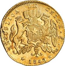 2 escudo 1843 So IJ 