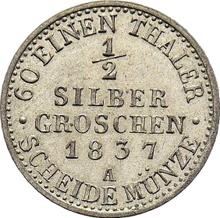 Medio Silber Groschen 1837 A  