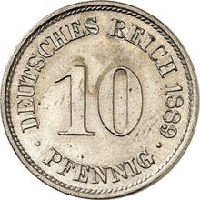 10 пфеннигов 1889 A  