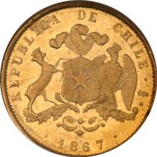 5 Pesos 1867 So  