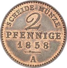 2 Pfennig 1858 A  