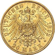 20 Mark 1892 A   "Hessen"