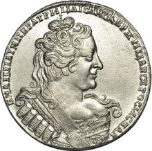 Rouble 1734    "The corsage is parallel to the circumference"