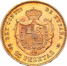25 pesetas 1884  MSM 