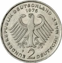 2 марки 1976 F   "Аденауэр"
