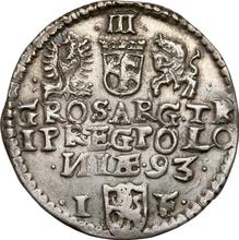 Trojak (3 groszy) 1593  IF  "Casa de moneda de Olkusz"