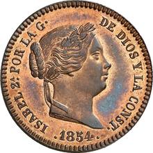 10 Centimos de Real 1854   